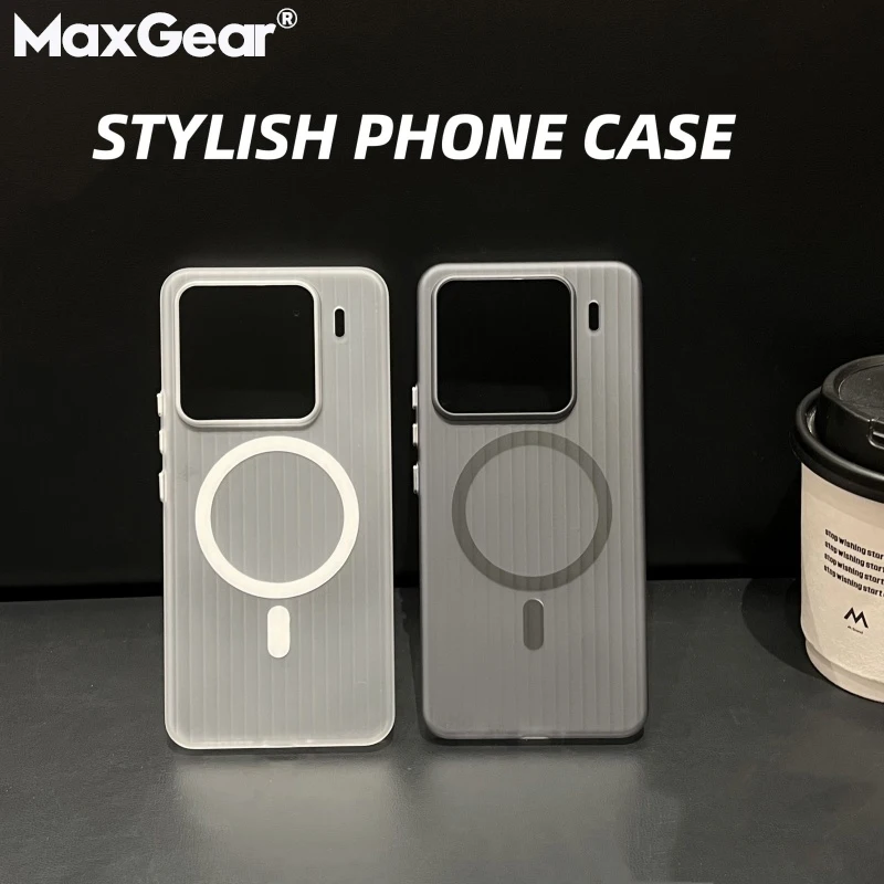 Transparent Wireless Charging Magnetic Corrugated Soft Case