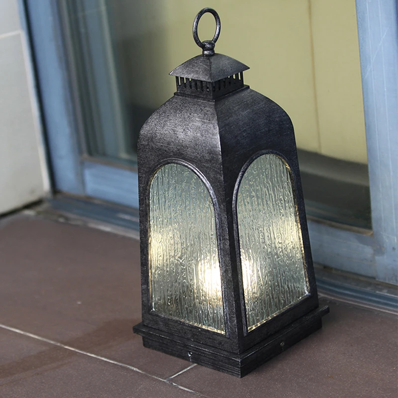 Grand Patio Outdoor Post Light Hardwire Landscap Floor Lantern Weather Resistant Walkway Lighting for Driveway Lawn Patio Garden 4