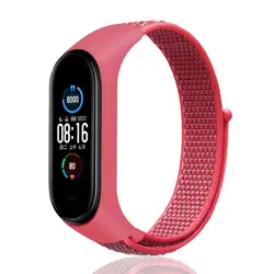 Breathable Nylon Sports Strap Wristband Replacement (Chinese red Strap)