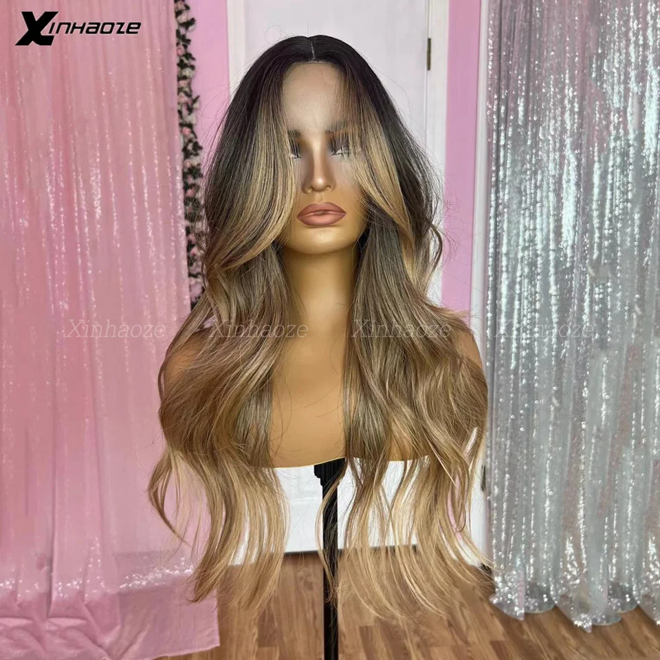 1B 27 Colored 13x6 Lace Frontal Wig Body Wave Hair 5x5 Closure Wig For Black Women Highlight Blonde Pre-Plucked Silk Top Wigs