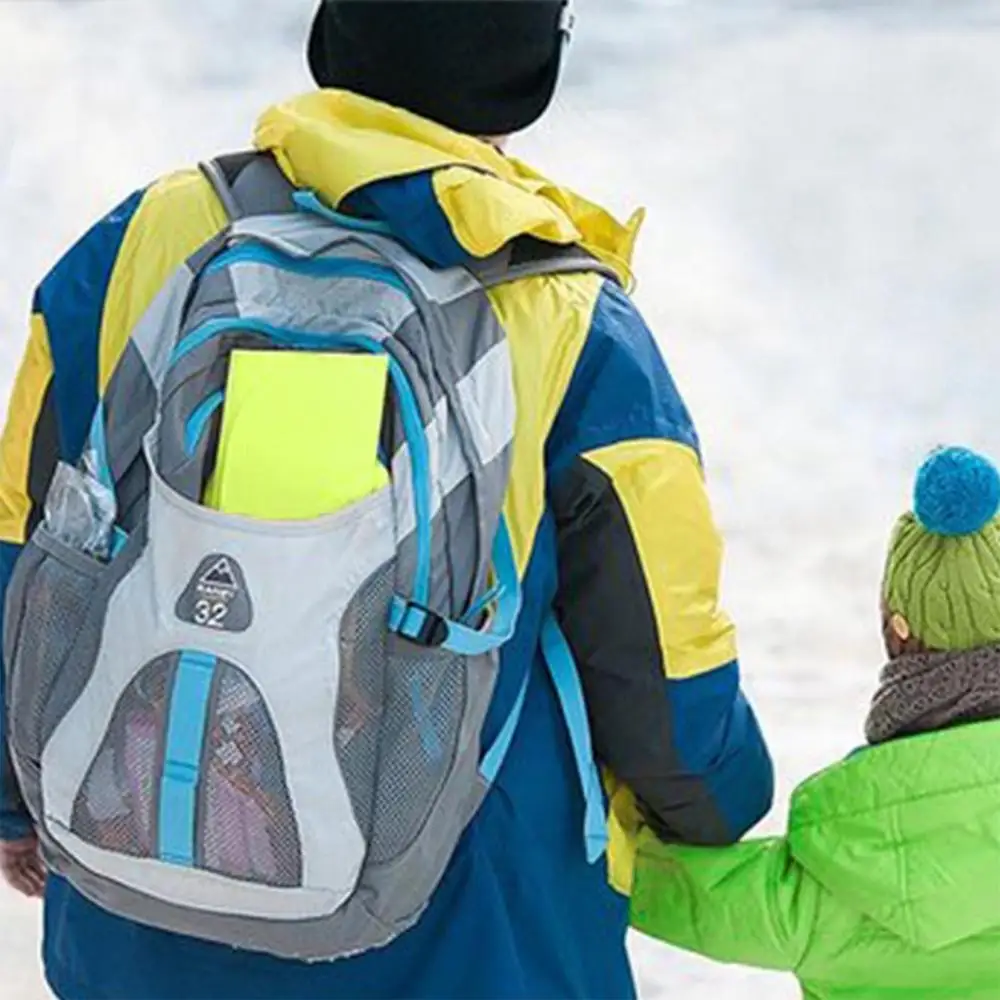 Soucoupes À Neige Pour La Luge, Traîneau À Neige Pliable Portable Avec Poignée Pour Et Adultes, Planches De Sable Souples Pour Ski, Sable Et Patinage