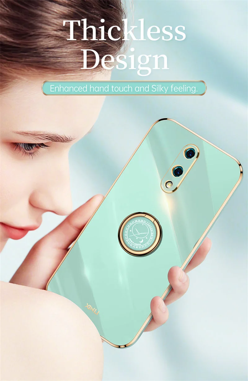 Sleek Shockproof Silicone TPU Phone Case - Soft Back Cover in Plating Design
