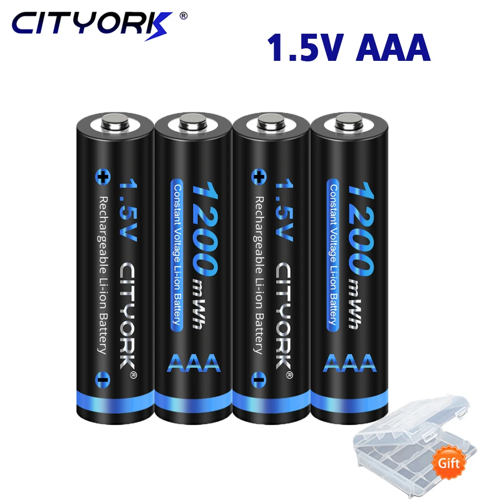 4 1.5V Aaa Lithium Oplaadbare Batterij 1200mWh Aaa 1.5V Li Ion Batterij Voor draadloze Muis Aaa Batterijen| | - AliExpress