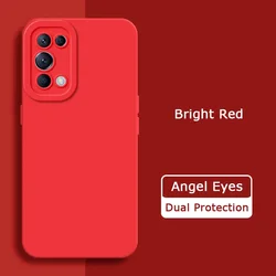 Angel Eyes Fashion Girls Waterproof Soft Armor Mobile Cover for OPPO Find X3 (Bright Red)