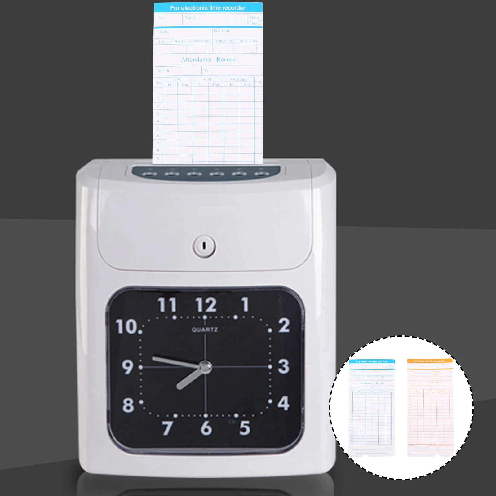 Attendance Recorder Cards Attendance Card Time Clock Office Paper Clocking Cards Recording Imported 350G Cardboard Work Clocks