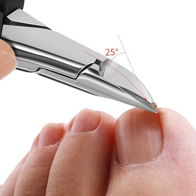 Ingrown Toe Nail Correction Nippers Clipper Cutters Dead Skin Dirt Remover, Paronychia Podiatry Pedicure Care Tool 2