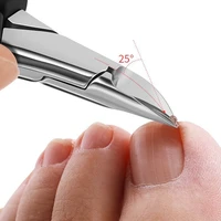 Ingrown Toe Nail Correction Nippers Clipper Cutters Dead Skin Dirt Remover, Paronychia Podiatry Pedicure Care Tool 2
