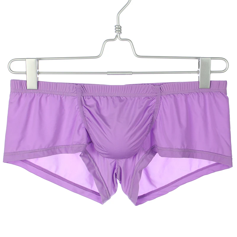 AJGRHE Slip Brasiliana Uomo Biancheria Intima Uomo Sexy Boxer Uomo Intimo Trasparente Uomini Sexy Estate Sottile Trasparente Raso Boxer (Verde,XXL