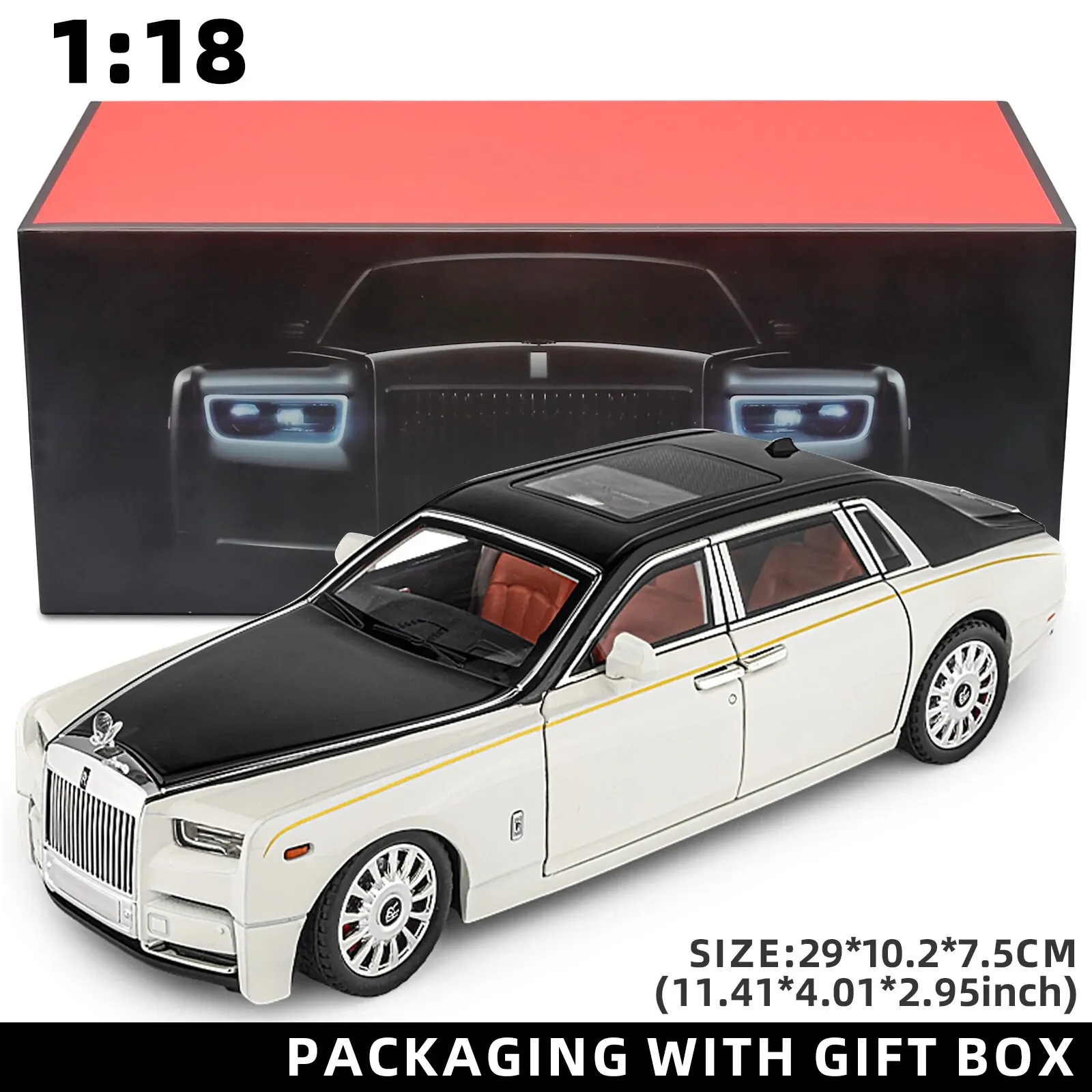 1:18 ロールスロイス ファントム モデルカー、亜鉛合金
