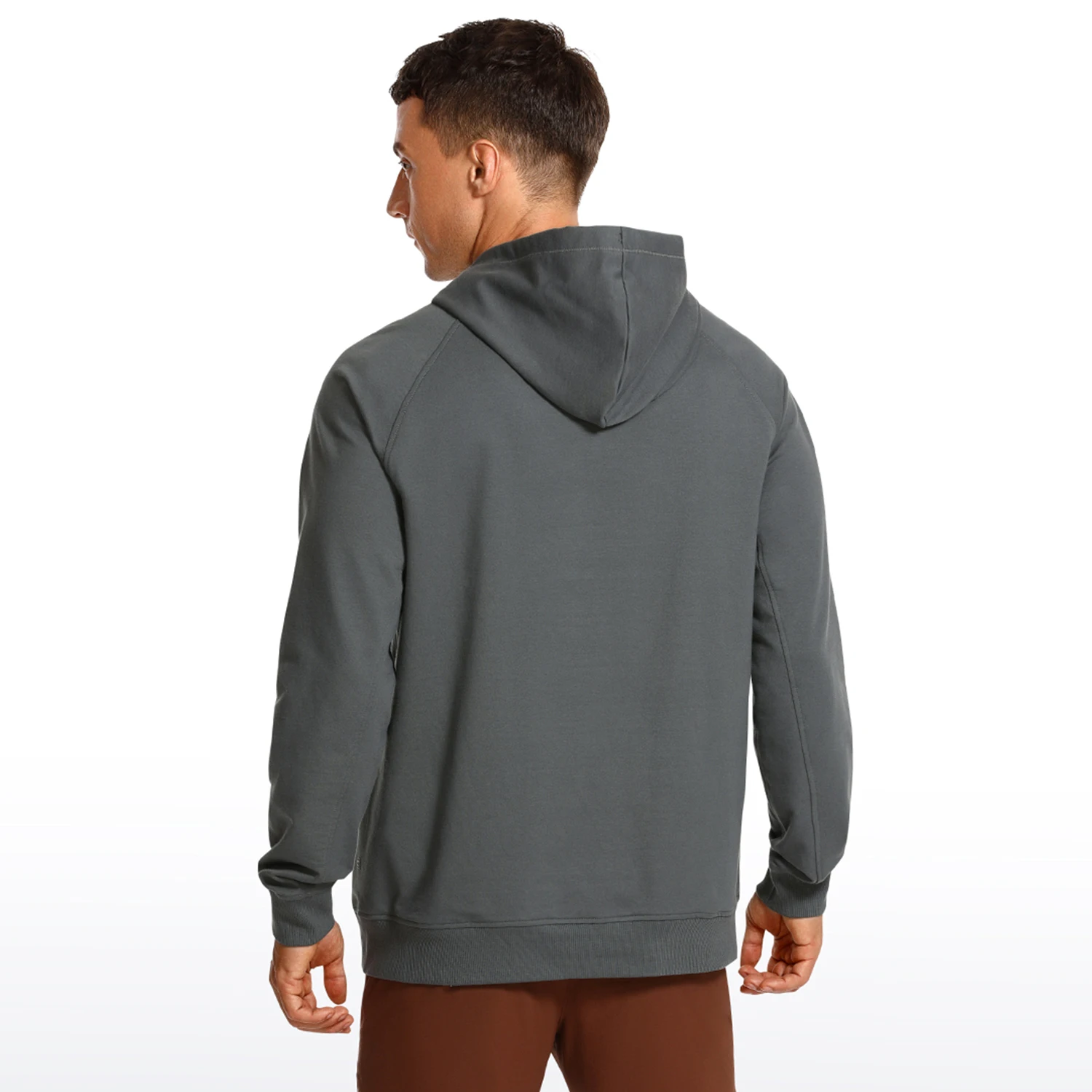 Winter Men's Pullover Long Sleeve Cotton Hoodies Loose Fit Quick Dry Casual Workout Hooded Sweatshirt Tops with Pockets winter sweatshirt men running tops
