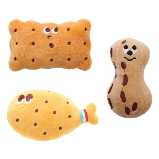 1pc Orange Peanut Design Pet Chew Toy For Dog And Cat For Training And  Playing