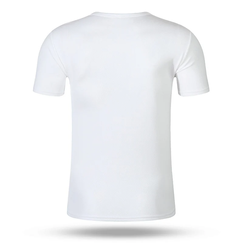 Marathon Men's Casual T-shirts Summer Quick Dry Breathable Round Neck Short Sleeve Elastic Outdoor Training Hiking Run T-shirts