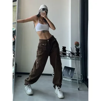 Deeptown Y2k Vintage Cargo Pants Women Gyaru Brown Korean Fashion Baggy Baddies Streetwear Hippie Trousers Casual 90s Aesthetic Deeptown Y2k Vintage Cargo Pants Women Gyaru Brown Korean Fashion Baggy Baddies Streetwear Hippie Trousers Casual.jpg