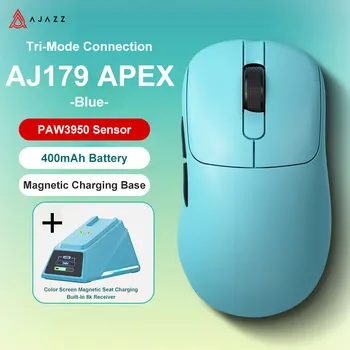 Ajazz AJ179 Apex PAW3950 Wireless Gaming Mouse with RGB Charging Dock, Computer Macro Mouse Gamer,Lightweight Ergonomic PC Mice 10