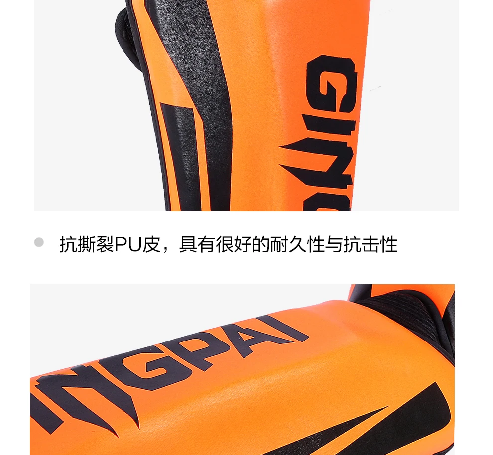 Erwachsene Muay Thai Boxen Schienbeinschutz Spann MMA Kickboxen Knöchelschutz Kampfsport Kickboxen Legging Taekwondo Ausrüstung – Detail 4