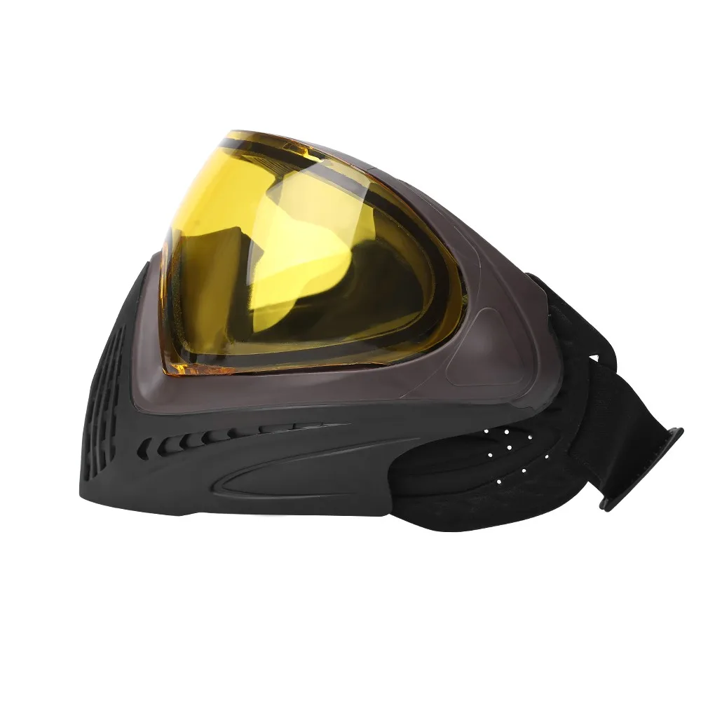 Taktische FMA F1 Vollgesichtsmaske mit Einlagiger Linse, Paintball-Sicherheitsmaske, Antibeschlag-Schutzbrille, Staubdichte Airsoft-Ausrüstung – Detail 7