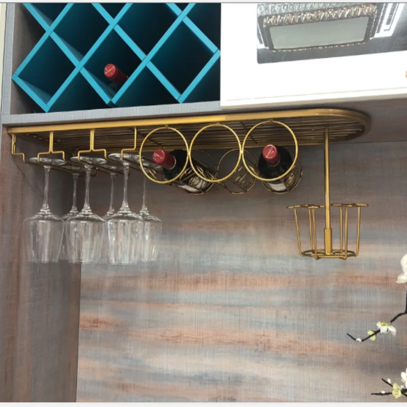 

Multi-Functional Wine Rack Upside down Home European Style Wine Glass Holder Hanging Ornaments