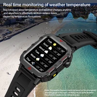 LAXASFIT New Men's Smart Watch LED Flashlight Outdoor Sports Smart Watch Wristwatch Health Monitoring Smart Watch 6