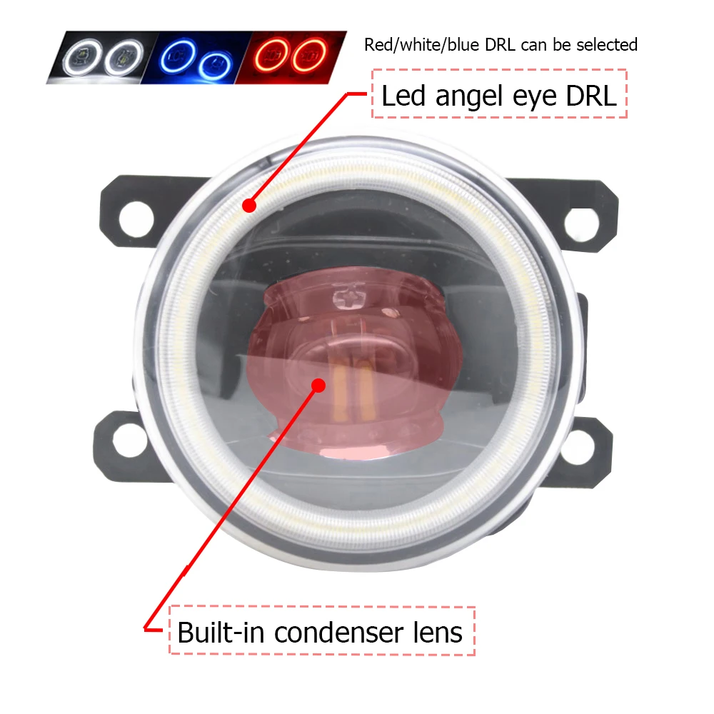 LED Angel Eye DRL Daytime Running Lights For Honda Accord VIII for Acura TSX 2011-2014 Fog Lights with Cut-Line Lens Car Styling detail image 1