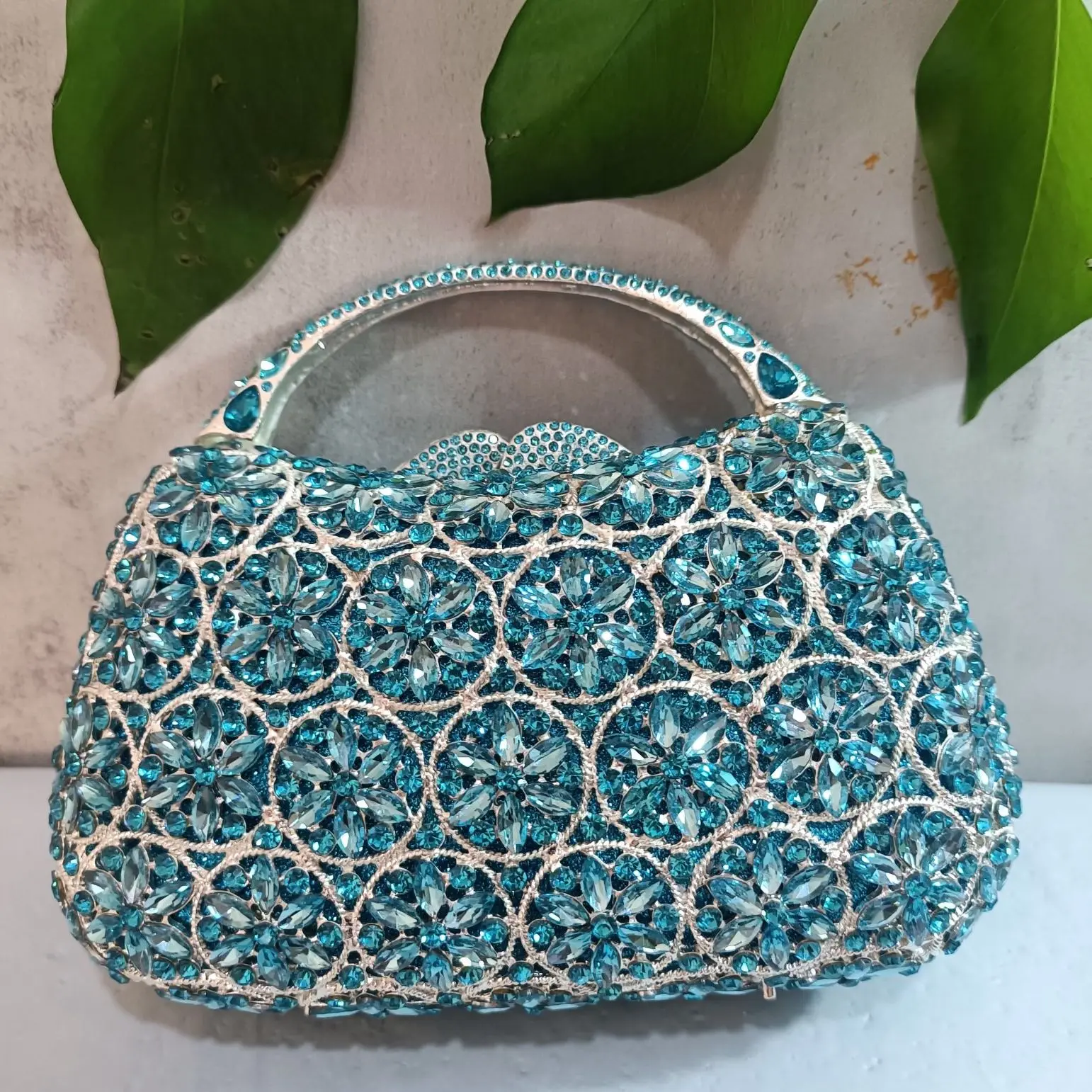 Girly HandBags Womens Patent Clutch Bag Handbag Small Hard Case Ladies Baby  Blue: Handbags: Amazon.com
