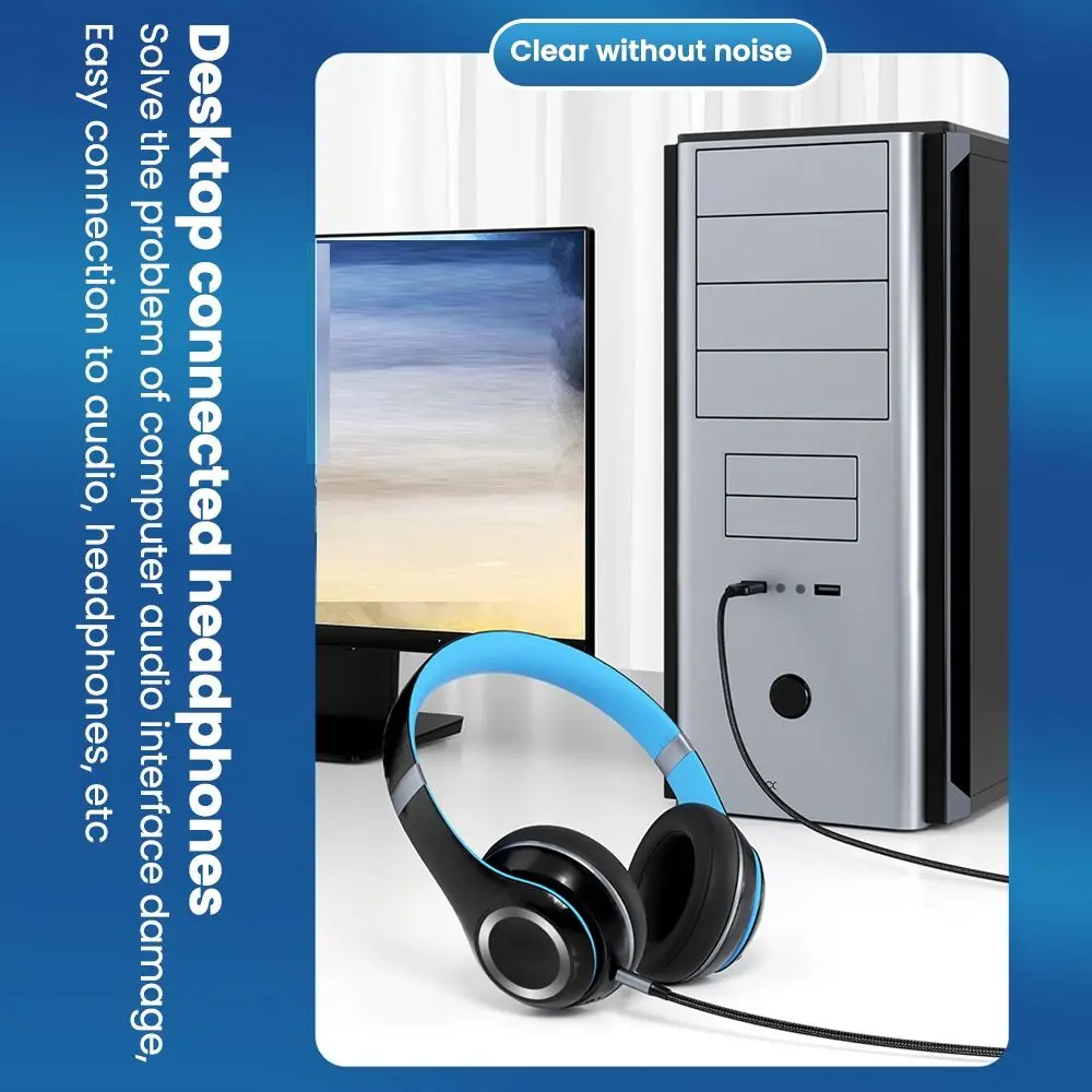 USB 3.5mm  ̺ - ׷ USB A-3.5  AUX  ̾  Ŀ, Ʈ PC TV ڵ ǰ