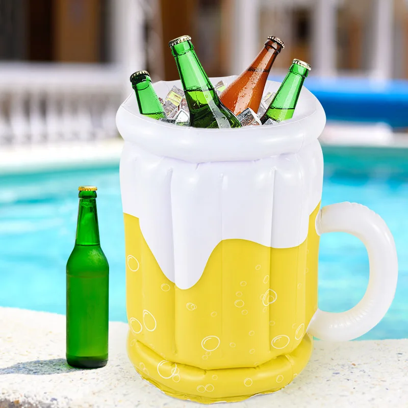 

Inflatable Ice Bucket Pvc Beer Drink cold Mugs Coolers Summer Party Decoration Beach Pool Party Supplies Home Bar Drinking Cup