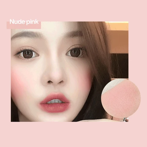 복숭아 팔레트 미네랄 피그먼트 볼 블러셔, 파우더 메이크업, 전문 윤곽 섀도우, 핑크 블러시, 6 가지 색상/세트 4