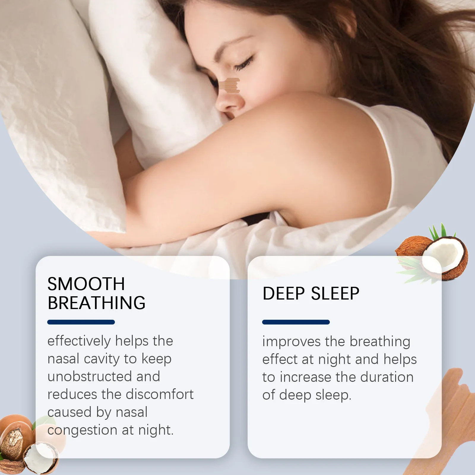 Better Breathing Nasal Strips Reduce Snoring Relieve Nasal Congestion Discomfort Preventing Sleep Apnea Ventilation Nose Patches