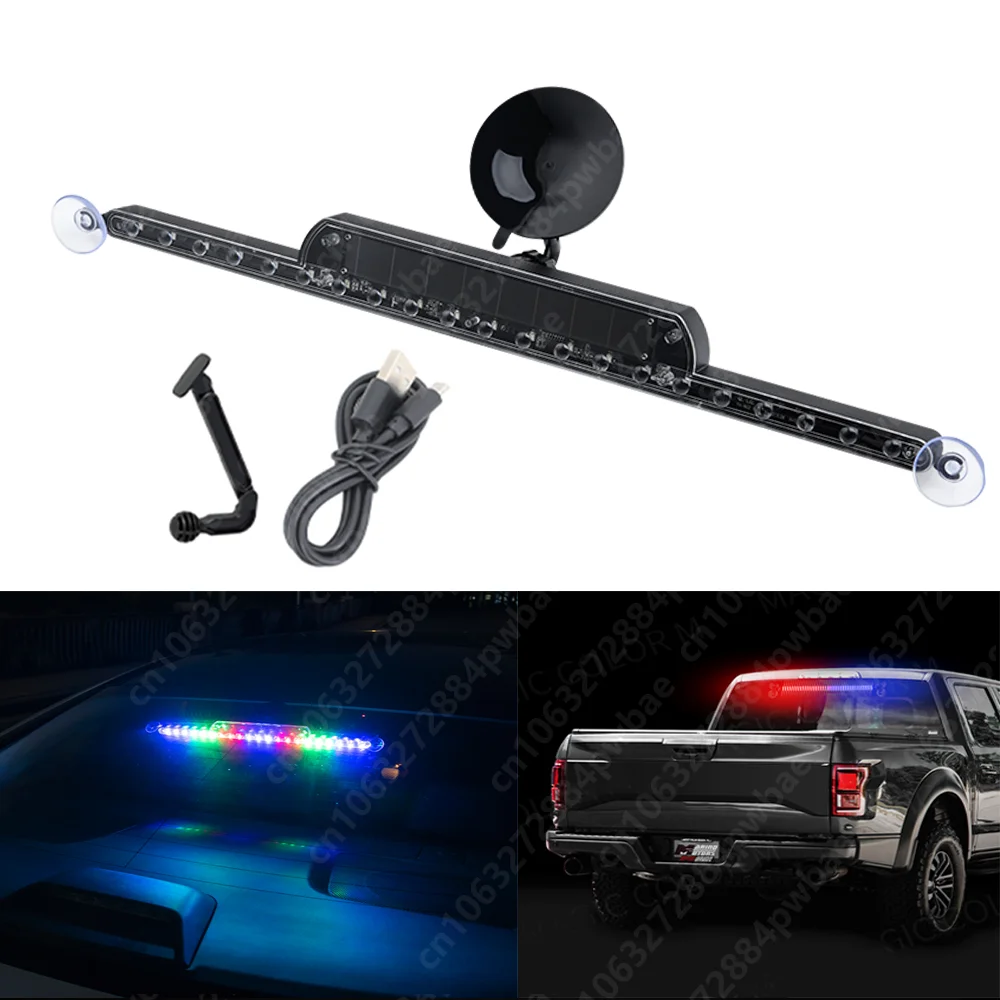 

Auto Emergency Grill Warning Lamp LED Orange 12V warning light LED Girophare magnetized stroboscopes for auto Accessories