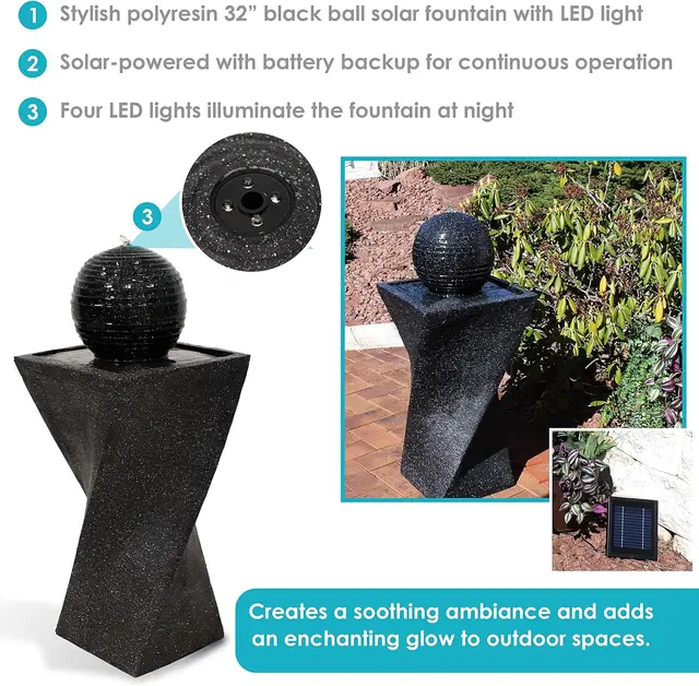 32-Inch Solar Water Fountain 2