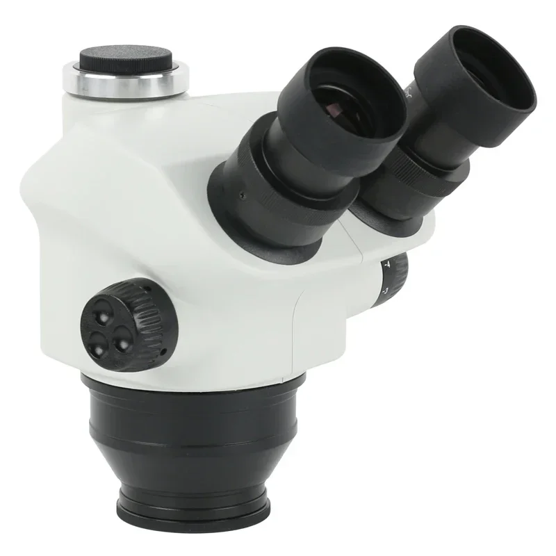7X-45X 7X-50X 쥬얼리 스테레오 현미경 삼안 현미경 헤드 WF10X/22mm 접안 렌즈 고무 아이 가드 현미경 액세서리