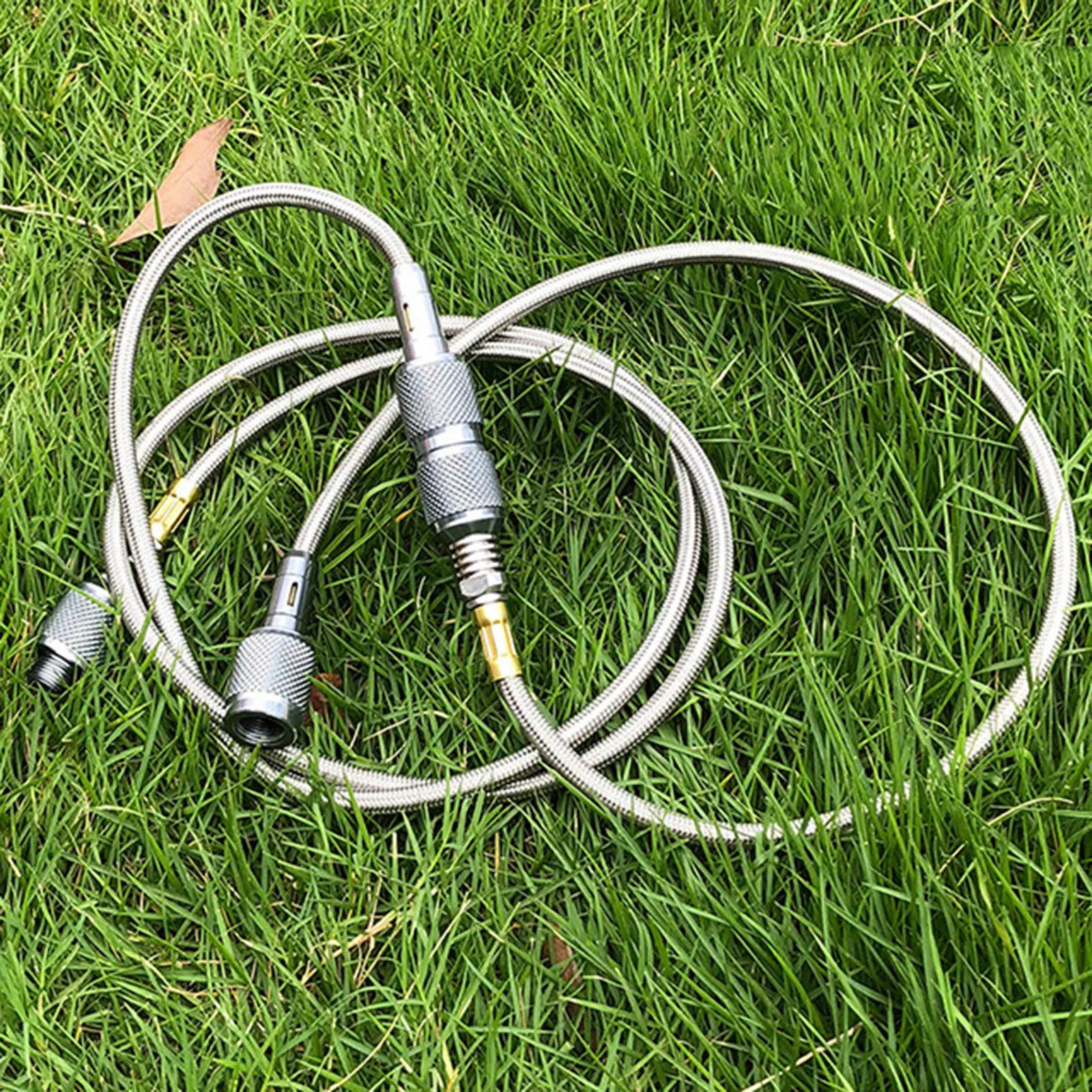 Multi Purpose Stainless Steel Gas Extension Hose for Camping Gas Devices For EN417 Valve Connection 50cm/100cm Length