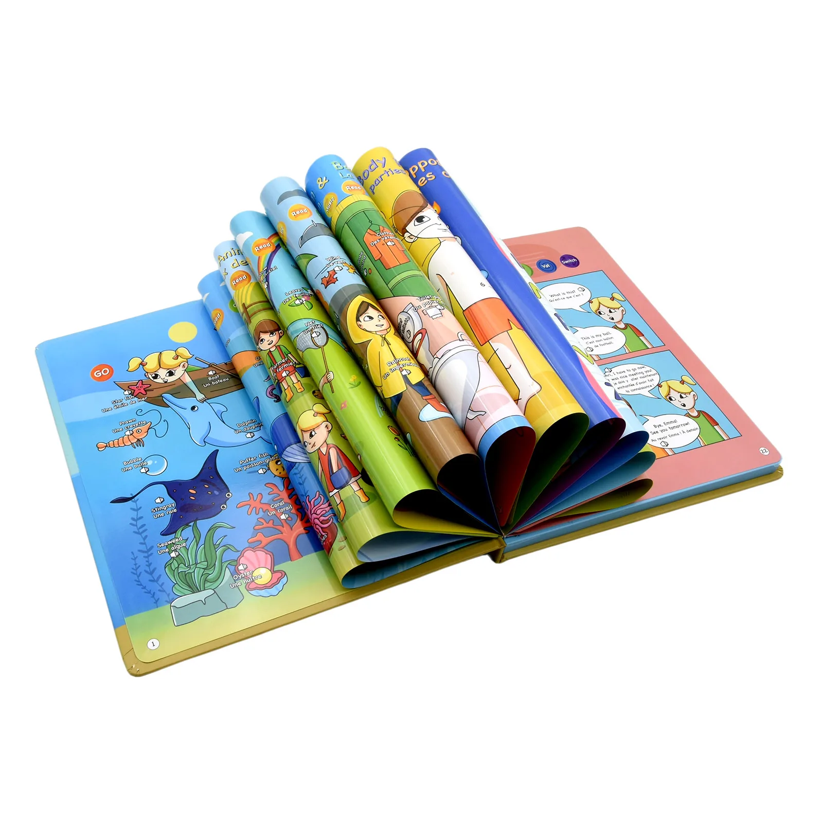 Bilingual France and English E-book  Didactical Toys and Game Spelled Educational Toy for Children 5