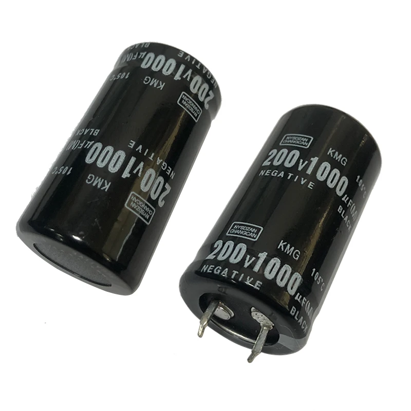 200V1000uf 25x45mm 알루미늄 전해 콘덴서 200v 200wv 200vdc 1000 미크로포맷 1000mf 1000mfd 