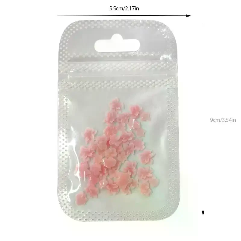 Size Mixed 3D Irregular Soft Flowers Resin Nail Charms Colorful Flower Nail Art Decorations Nail Ornaments Manicure Crafts