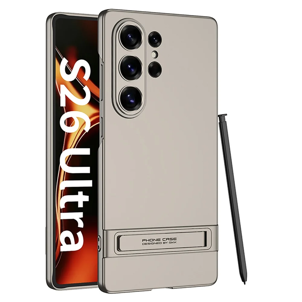 Ultra Thin Shockproof Invisible Fold Stand Phone Case with Hard Protection