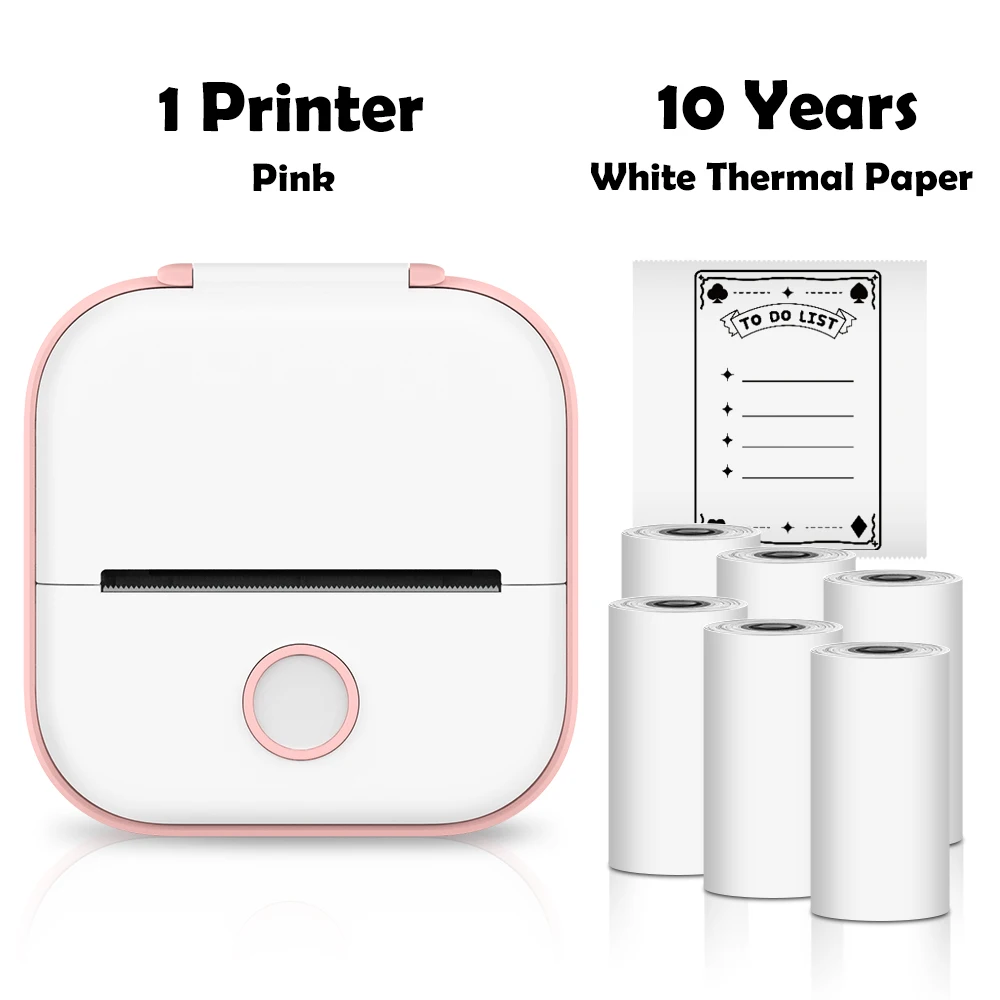 Pink with 6 Paper
