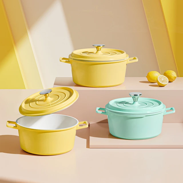 Enameled Cast Iron Dutch Oven Cookware Set