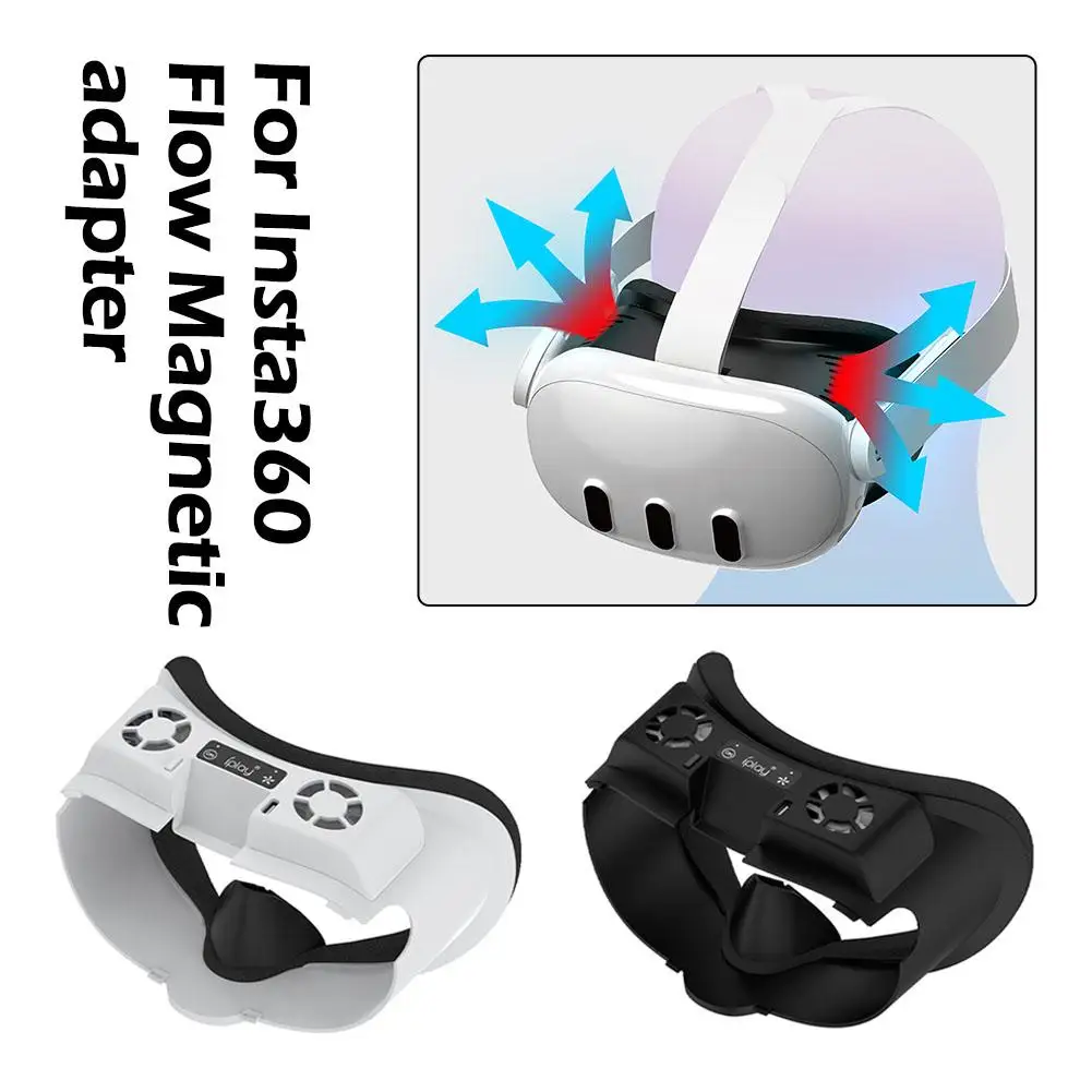 

For Meta Quest 3 Rgb Radiator Cooling Air Breathable Circulation Face Interfac Pad L4j7 Replacement Cover Eye Q3Y5