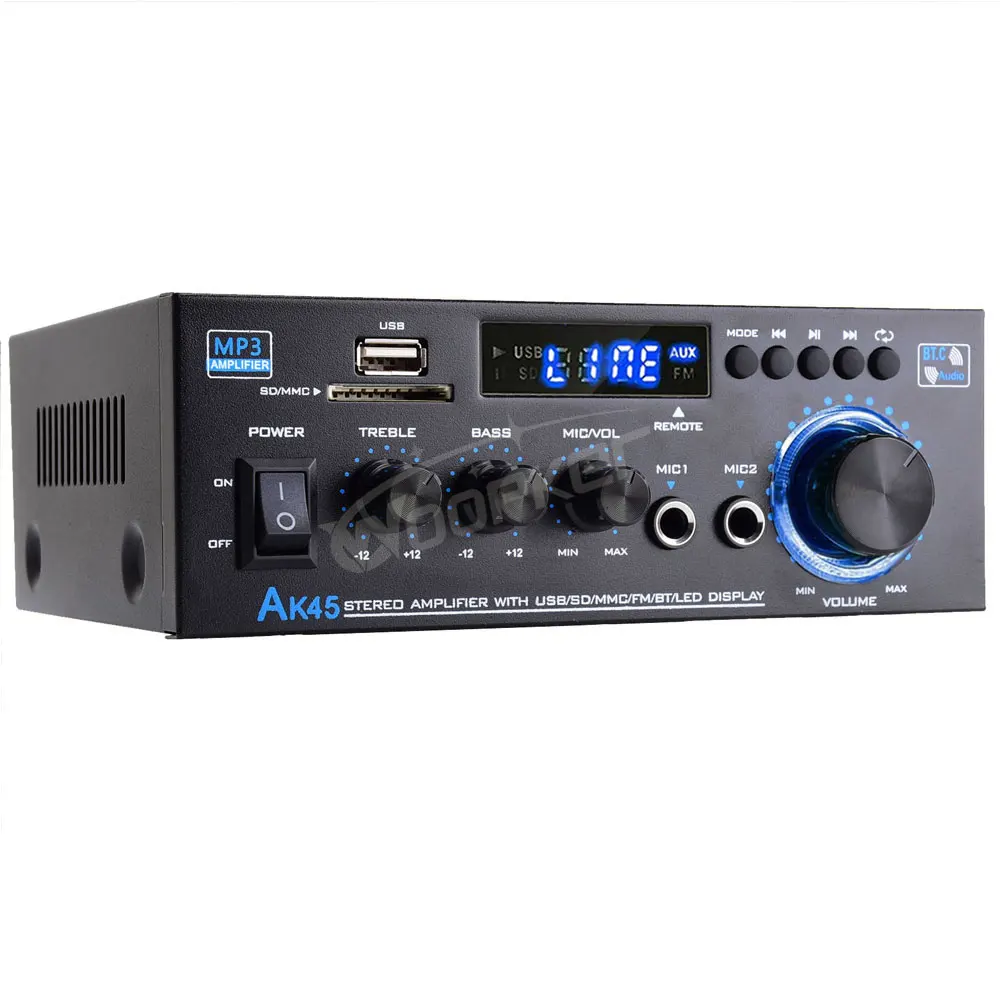 HiFi Digital Audio Amplifier Channel 2.0 Bluetooth Amp AK45 for Home Speakers 35