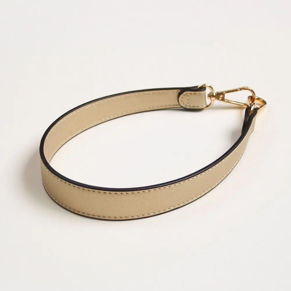 10 Colors PU Leather Bag Strap Handbags Handles For Handbag Short Bag Strap Purse Strap Golden Buckle Replacement Bag Belt Band