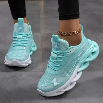 MAEDEF Women's Shoes Men Women Running Sports Shoes Lightweight Mesh Breathable Comfortable Flat Soft Tennis Shoe Sneakers Woman 1