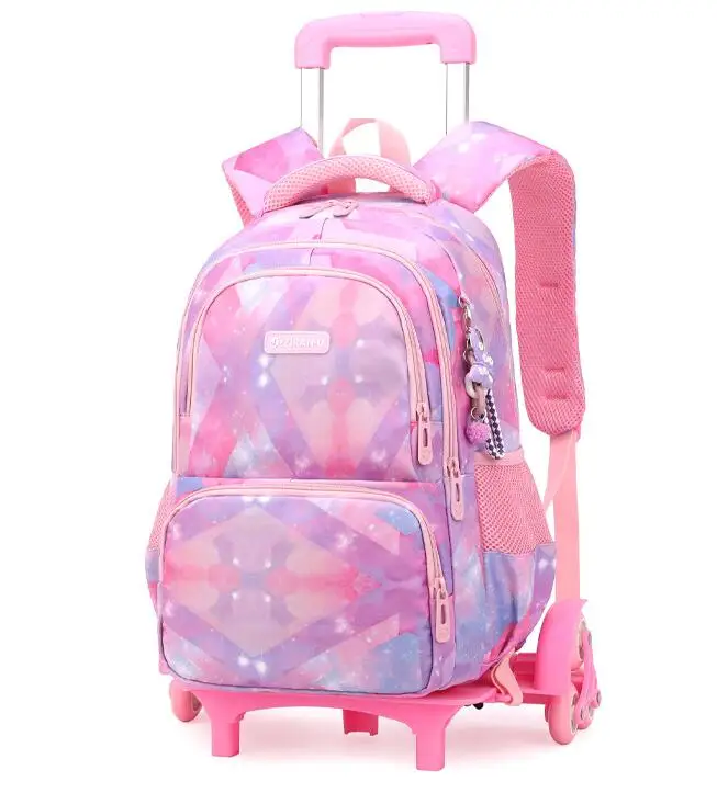 School Trolley Bag School Wheeled Backpack Set for Girls Elementary School Trolley Bag Set 3 pcs with Lunch Bag Pen Bag For Boy
