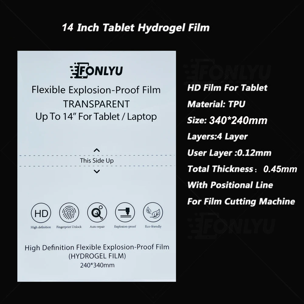 TPU hidrogel filme para tablet