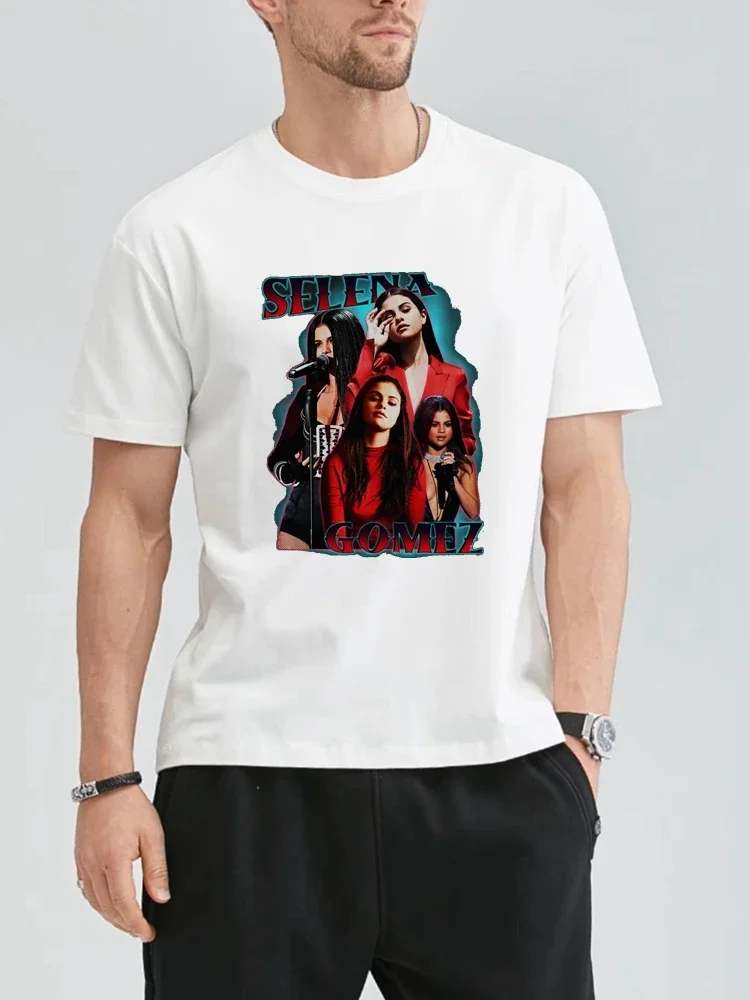 Selena Gomez Singer T Shirt Women Harajuku Fans Tshirt Summer