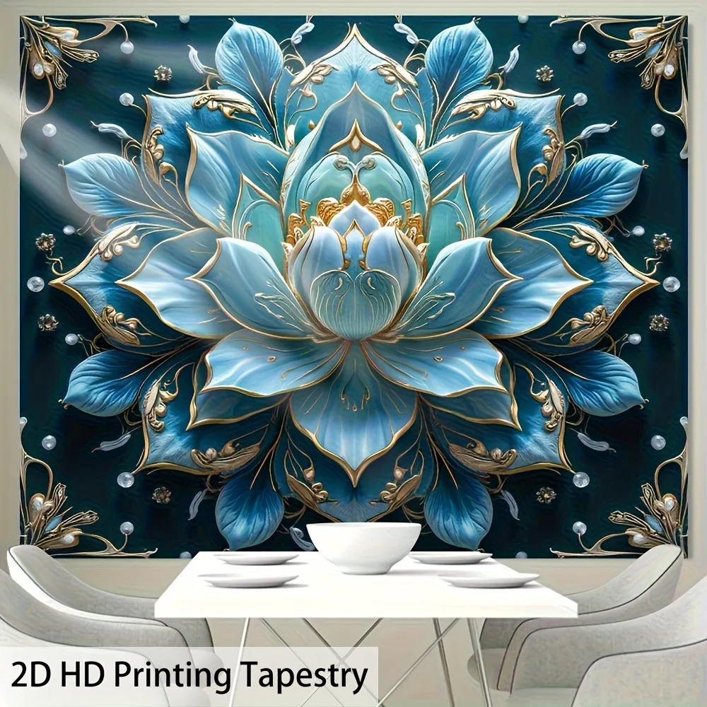 Lotus Flower Bohemian Tapestry 4