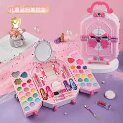 Safe & Non - Toxic Princess Beauty Set for Girls - Washable Fashion Makeup Kit with Eye Shadow & Nail Polish (Makeup Box)