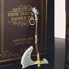 18cm God of War Weapon Peripherals Katana The Leviathan Axe Kratos Game Metal Model Keychain  Peripherals Action Figure Gift Toy 5
