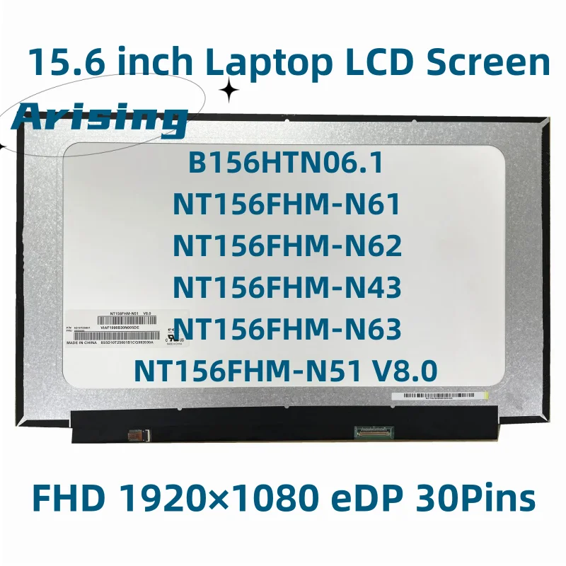 15.6" BOE NT156FHM-N41 NT156FHM-N41 NT156FHM-N42 NT156FHM-N31 LED Screen 5053019
