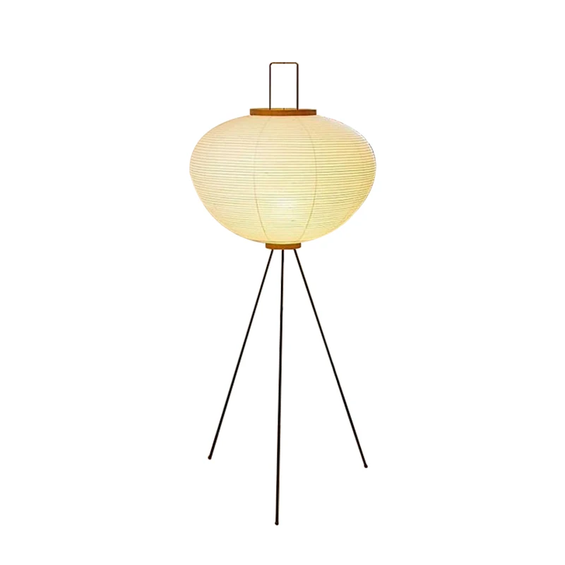 

Japanese-style Minimalist Rice Paper Lantern Floor Lamp Living Room Bedroom Retro Art Design Floor Table Lamp